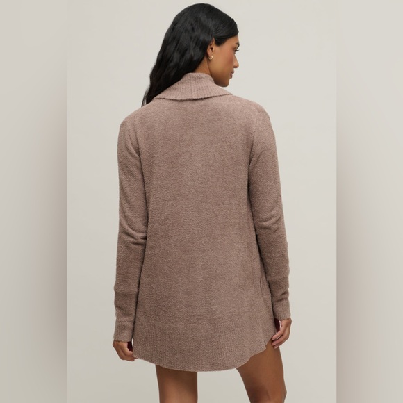 Barefoot Dreams CozyChic Lite Circle Cardi in Sable Brown Size Medium - Picture 3 of 13